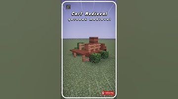 minecraft cart medieval / gerobak medieval #minecraft #shorts