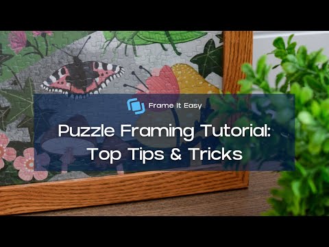 CustomPictureFrames.com Jigsaw Puzzle Framing Kit - Includes Puzzle Frame  and Puzzle Glue Sheets - Made to Display