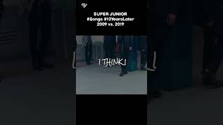 Sj 2009 Vs 2019 superjunior kpop 10yearslater