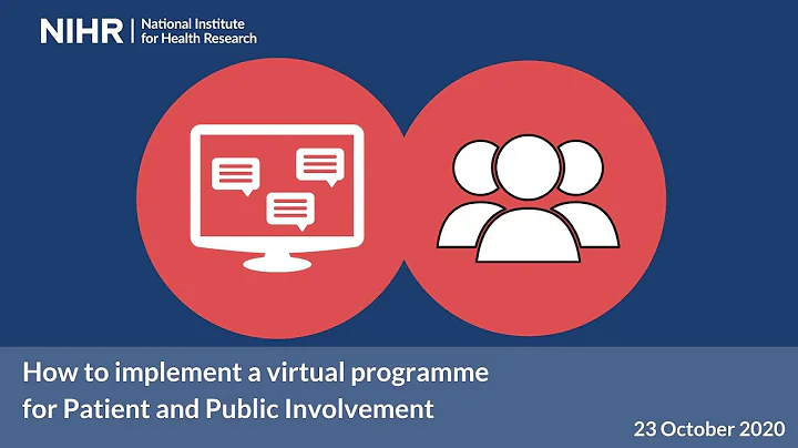 How to implement a virtual programme for Patient and Public Involvement
