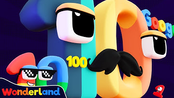 Wonderland: BIG NUMBERS | One to Googolplex Size Comparison | Learn To Count