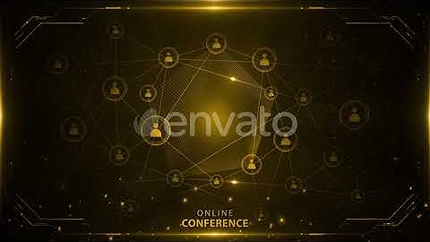 Online Conference Background Yellow 4k Loop | Motion Graphics - Envato elements