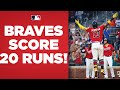 Braves bust out for TWENTY runs! (Highest run total in a game this season!)