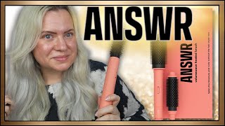 NEW! ANSWR VOLUMEWAVE HEATED BRUSH Review & Demo *Bouncy Blowout* | Clare Walch