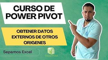 Como Obtener datos Externos de otros origenes en las Power Pivot Cap 22 #sepamosexcel #powerpivot