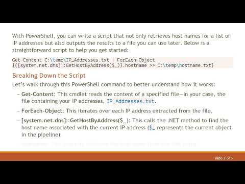 How to Use a PowerShell Ping Script to Gather Host Names Quickly