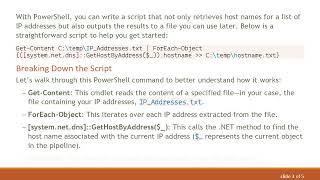 How to Use a PowerShell Ping Script to Gather Host Names Quickly Profile