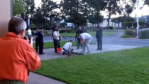 Robot fire at Robogames