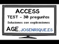 Test Office 2019 【ACCESS】 Oposiciones AGE