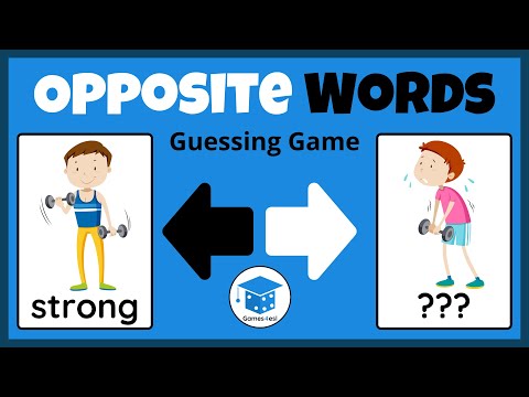 ऑपोजिट वर्ड्स गेम | अंग्रेजी में विपरीत शब्द