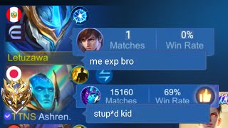 PLAYING EXP LANE GUSION IN SOLO RANK GAME!!😂 (my team is mad at me) screenshot 1