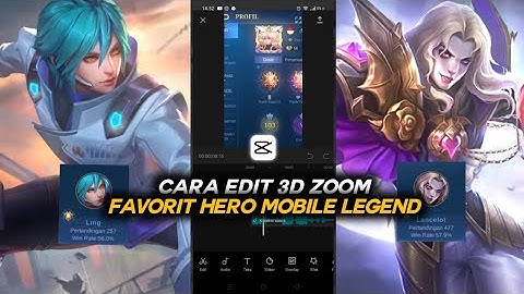 Cara edit 3D zoom favorit hero mobile legend lagu Build a bitch Viral Di Tiktok