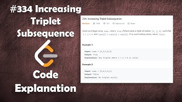 Increasing Triplet Subsequence | Live Coding with Explanation | Leetcode #334