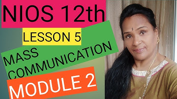 NIOS 12TH MASS COMMUNICATION (ENGLISH & TAMIL MEDIUM)