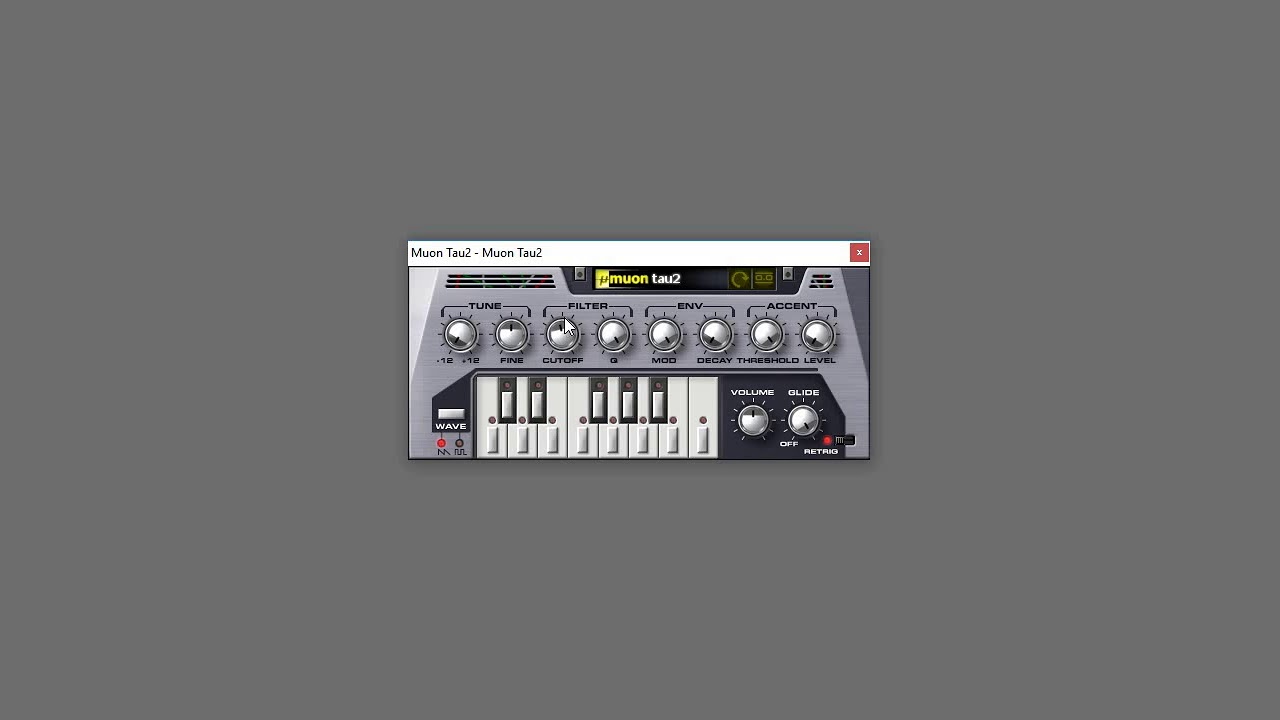 Muon Tau2, Roland TB-303 style VST plugin - YouTube