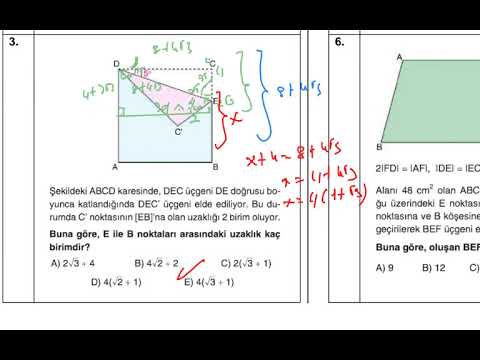 GEOMETRİ DENEMESİ-1 TYT/AYT