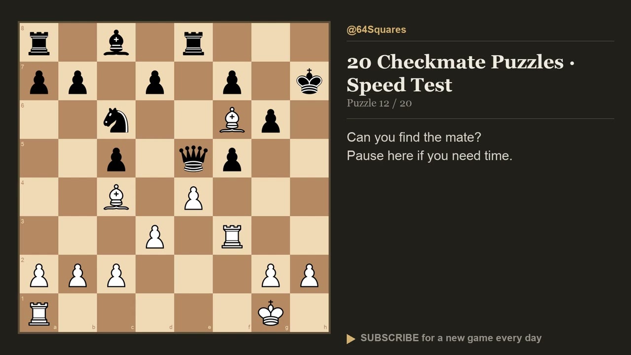 その他 Golden Checkmate (85) 20 Checkmate Puzzles · Speed Test