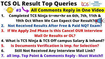 TCS Offer Letter Declared Top Queries Solved, TCS Interview Mail, Paid & Free NQT Result & Interview