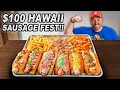 This $100 Hawaiian Sausage Fest Challenge in Honolulu Had Only Been Beaten Once!!