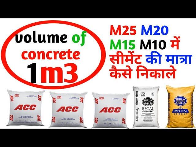 Number of cement bags required for slab construction | civil engineering |  site engineering | - YouTube