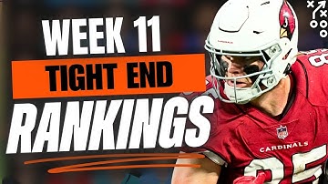 🔥 UPDATED TOP 15 TE RANKINGS for Week 11 Fantasy Football 🚀 | Fantasy Football Rankings