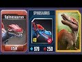 SPINOSAURUS - Jurassic World The Game Vs Jurassic World Alive Vs Jurassic Park Builder