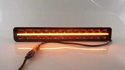 Dual Row LED Light Bar With White or Amber DRL Lights