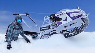 Motorsled has been reinvented and tested in deep snow! New motorized towing vehicles!