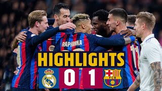 🔥 HIGHLIGHTS: REAL MADRID 0-1 BARÇA I COPA DEL REY SEMIFINALS (EL CLÁSICO) 🔥