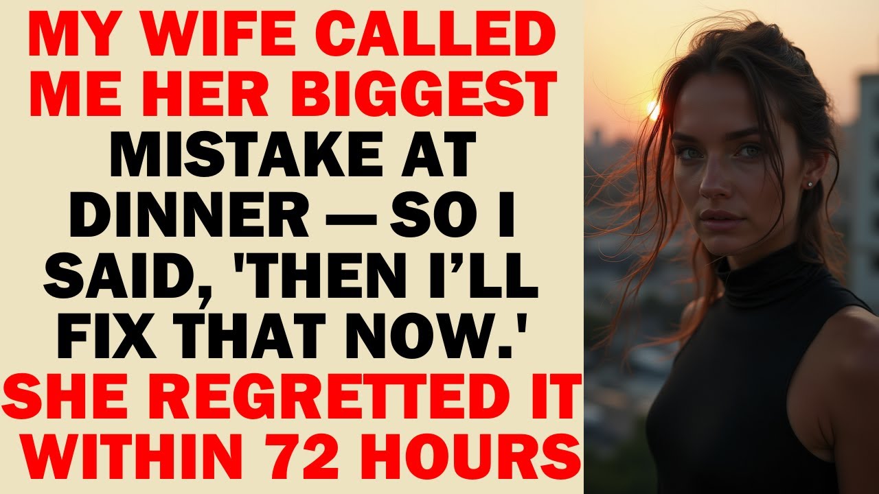 She Told Me I Was Her Biggest Mistake—So I Quietly Walked Away and Let