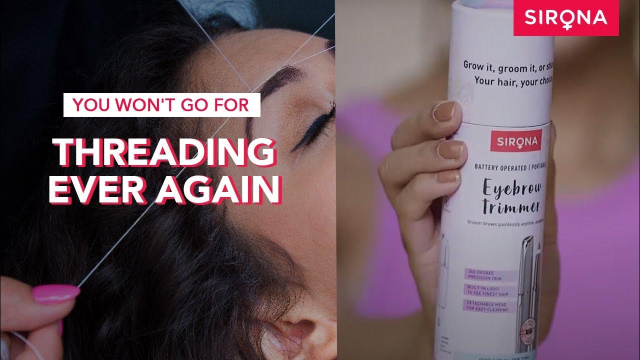 How to use an electric eyebrow trimmer? Sirona YouTube