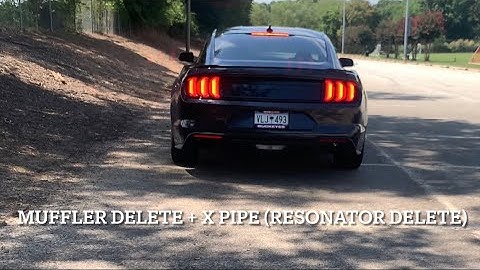2022 Mustang GT Muffler Delete X Pipe (Resonator Delete) EXHAUST AND REVS!