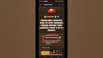 Premarket Profits: How to Spot Winning Tokens Before They Launch! | Memefi Youtube Video Code