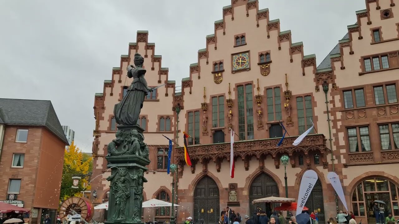 비오는 날의 프랑크푸르트 (독일 프랑크푸르트)