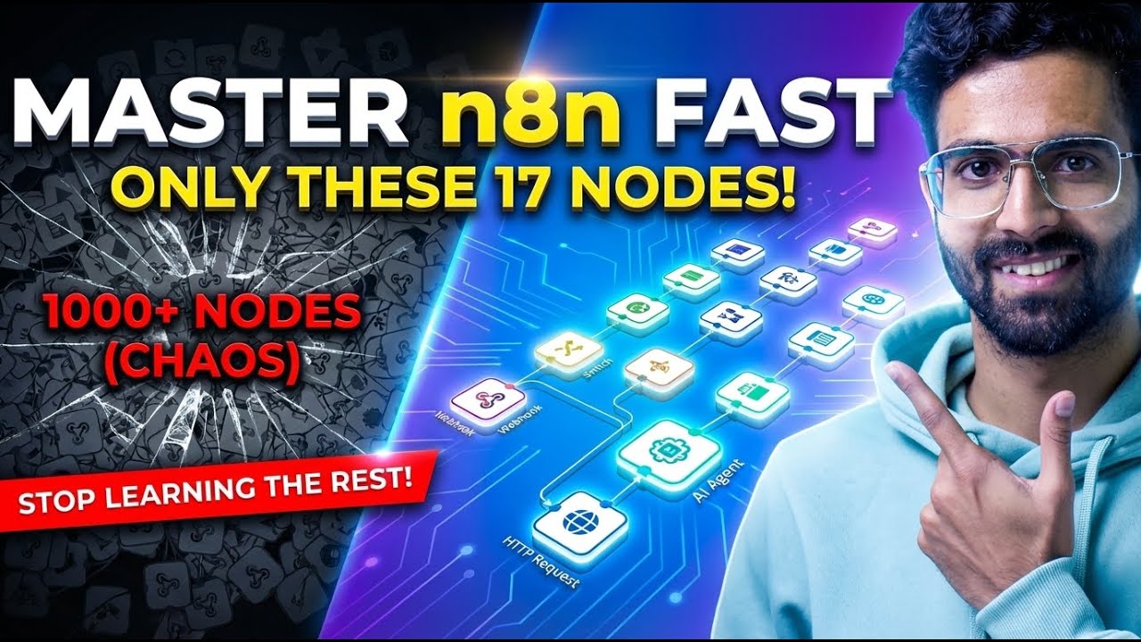 Stop Learning All of n8n. You Only Need These 17 Nodes