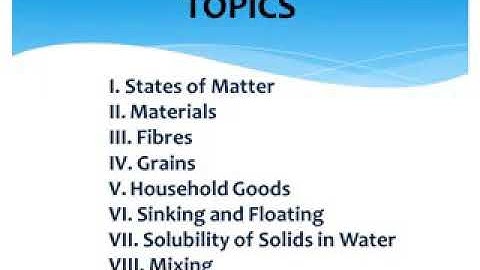 5th std science- Ln.2 Matter and Materials (part 2)
