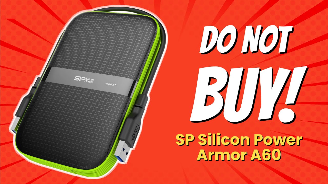 Silicon Power Armor A60　5TB Silicon Power 5TB Armor A60 Shockproof Portable Hard Drive