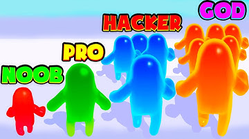 NOOB vs PRO vs HACKER vs GOD - Join Blob Clash 3D. All Levels