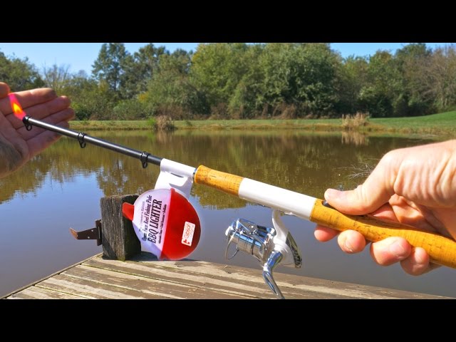 Fishing with a LIGHTER?! 