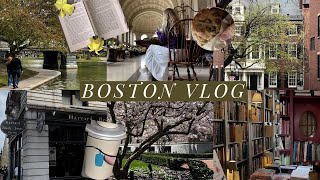 BOSTON VLOG: Cafe hopping, Book Stores, Bakeries, + More !
