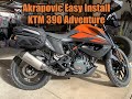 Akrapovic Easy Install for 2020 KTM 390 Adventure