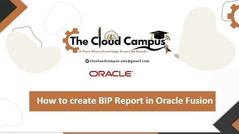 How to create BIP report in Oracle fusion | BIP Report | ORACLE fusion