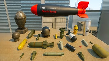 Throwing all the nuclear bombs in Gmod