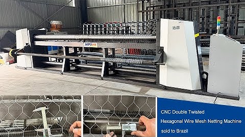 CNC Double Twisted Hexagonal Wire Mesh Netting Machine sold to Brazil | DAPU Machinery
