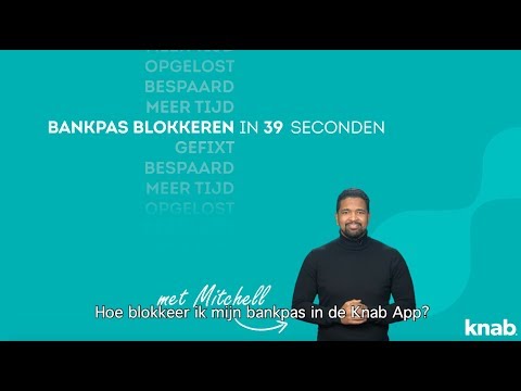 Bankpas blokkeren uitgelegd in 39 seconden | Knab