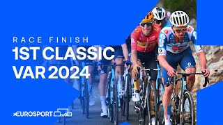 SENSATIONAL! 🤯 | First Classic Var 2024 | Eurosport Cycling Resimi