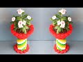Unique And Creative Flower Pot Idea, Recycle Plastic Bottle Caps For Flower Pots For The Garden