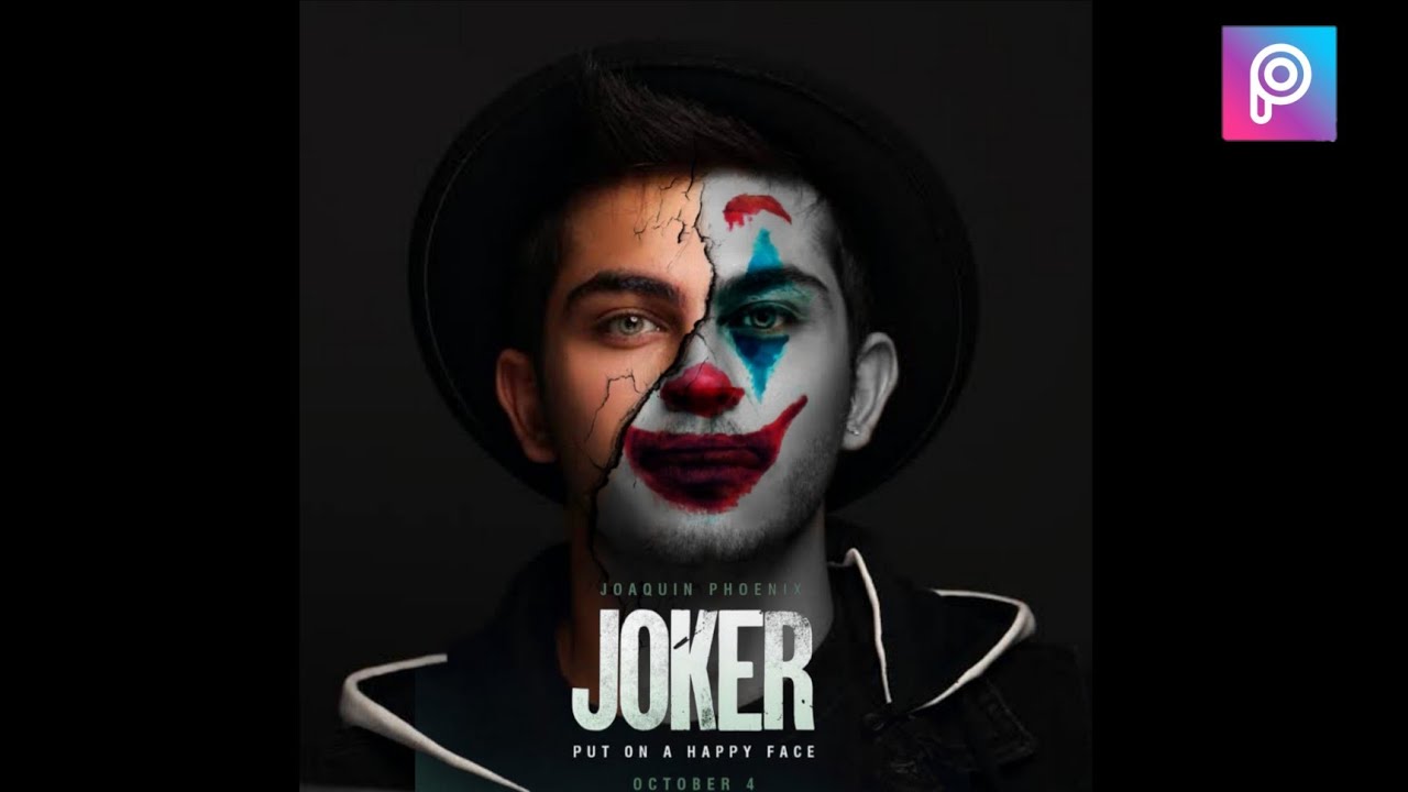 Picsart Joker Face Photo Editing Picsart Photo Editing PM Editing