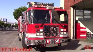 LAFD Engine 58 Responding (Lots of Q)