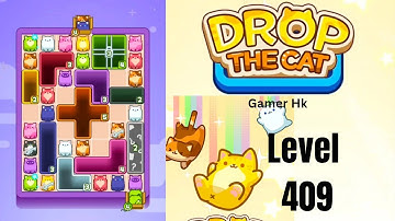 Drop The Cat Level 409 hard level Walkthrough Solution 